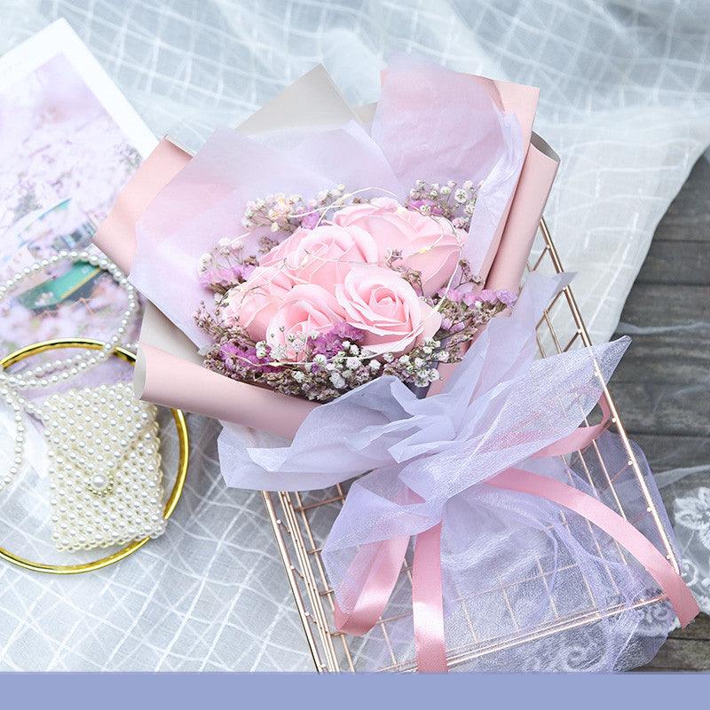 Proposal Wedding Soap Flowers BFF Haute Sensation Birthday Gift Perpetual Flower Bouquet